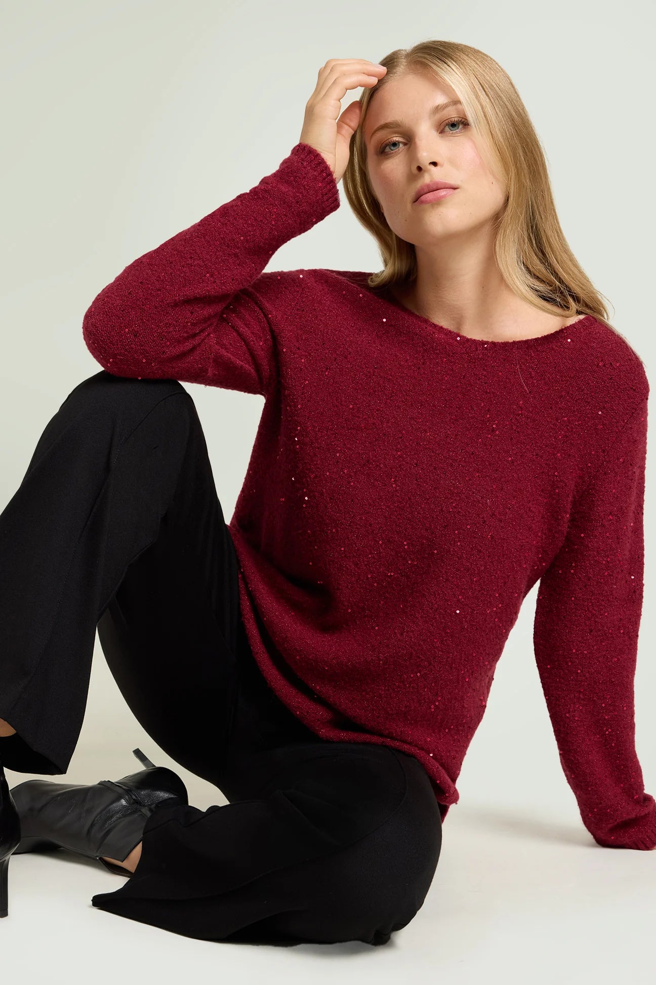 Luisa Viola Maglia Full paillettes