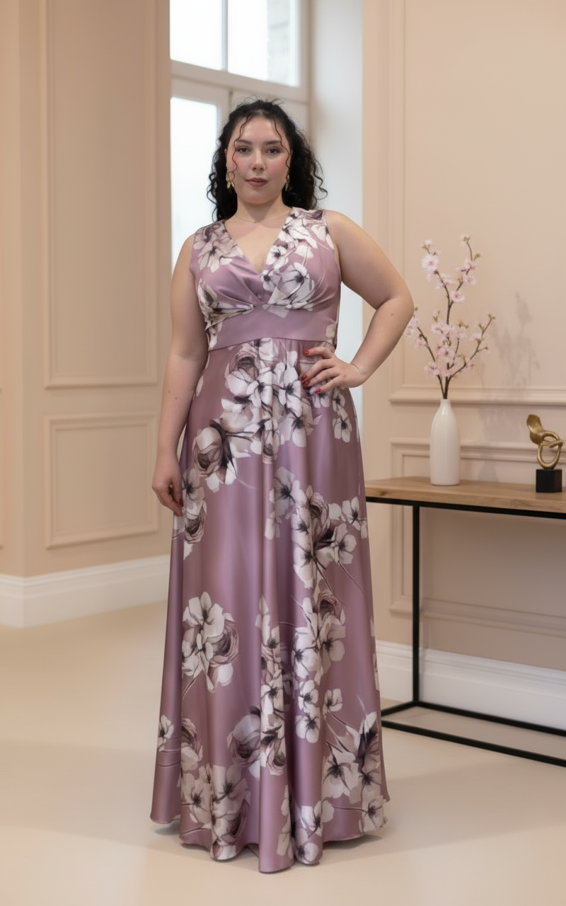 Abito Rinascimento curvy fiori