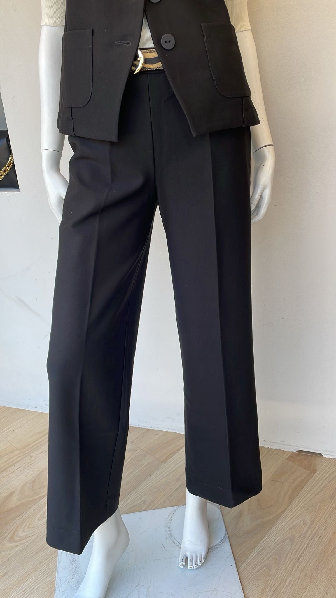 Pantalone Palazzo Nero Ragno