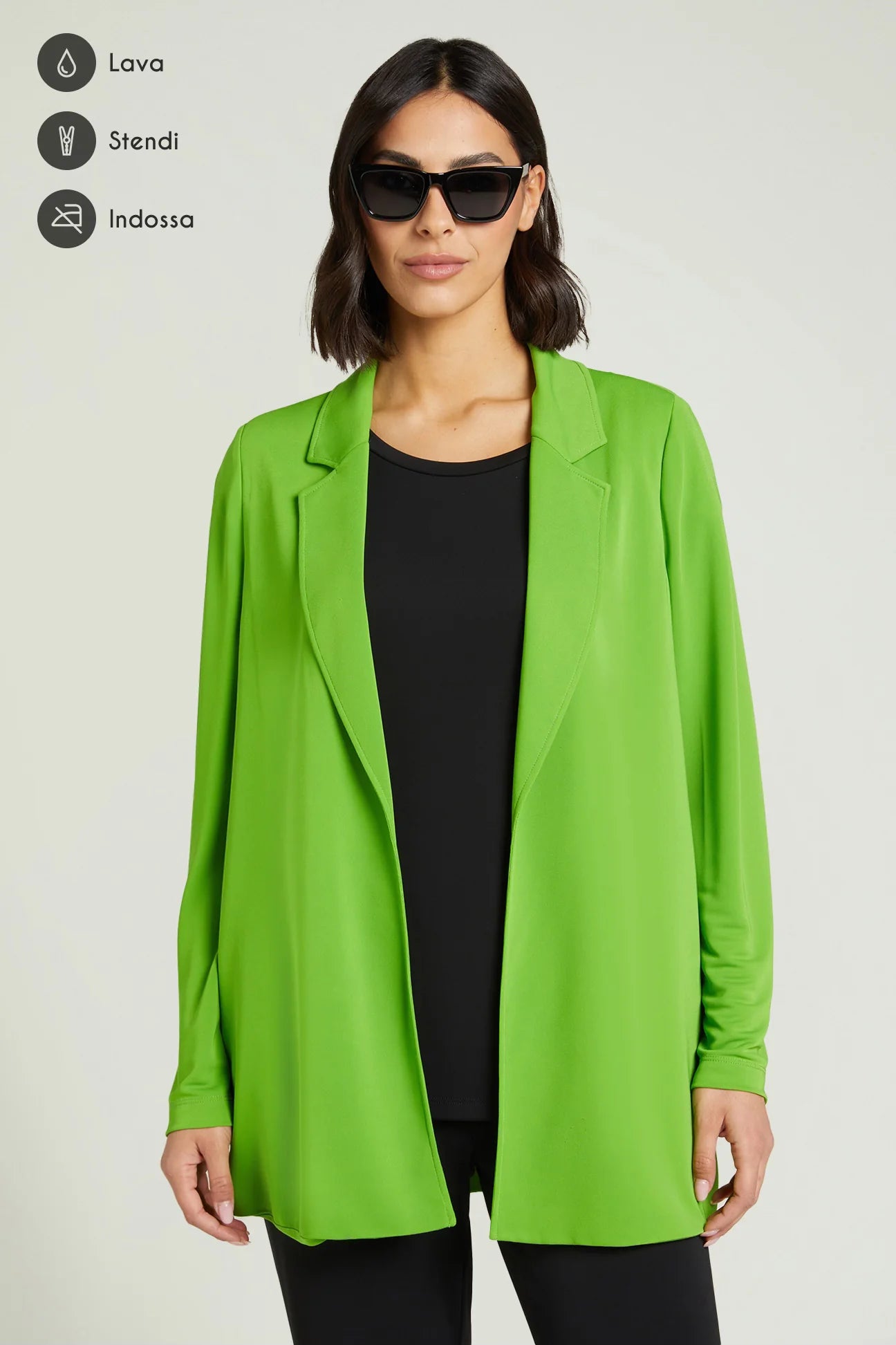 Giacca verde Curvy