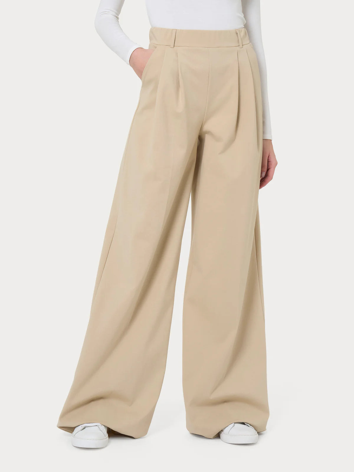 Pantalone palazzo in compact