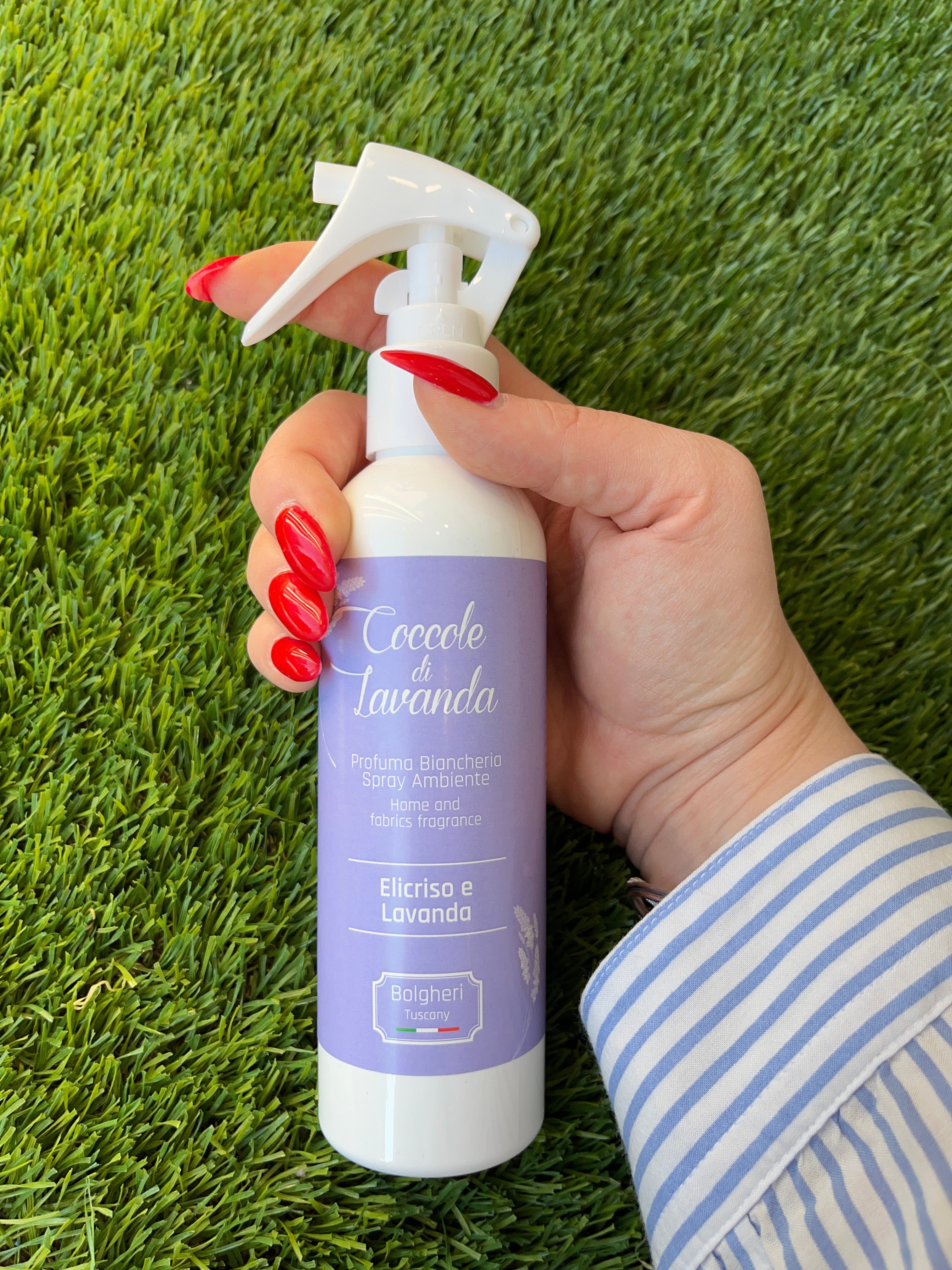 Profumatore Elicrisio e Lavanda spray per tessuti armadio e ambiente