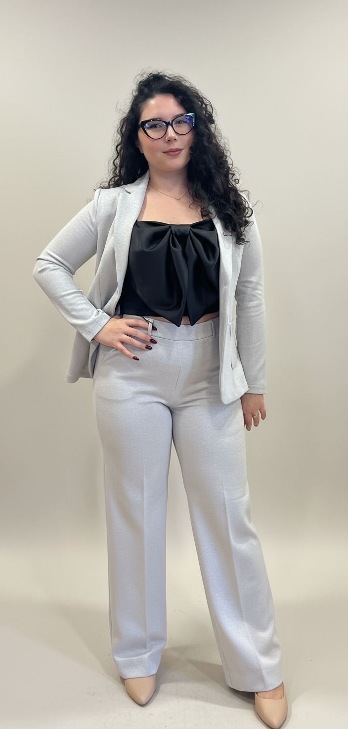 Ragno Giacca Bianca Lurex