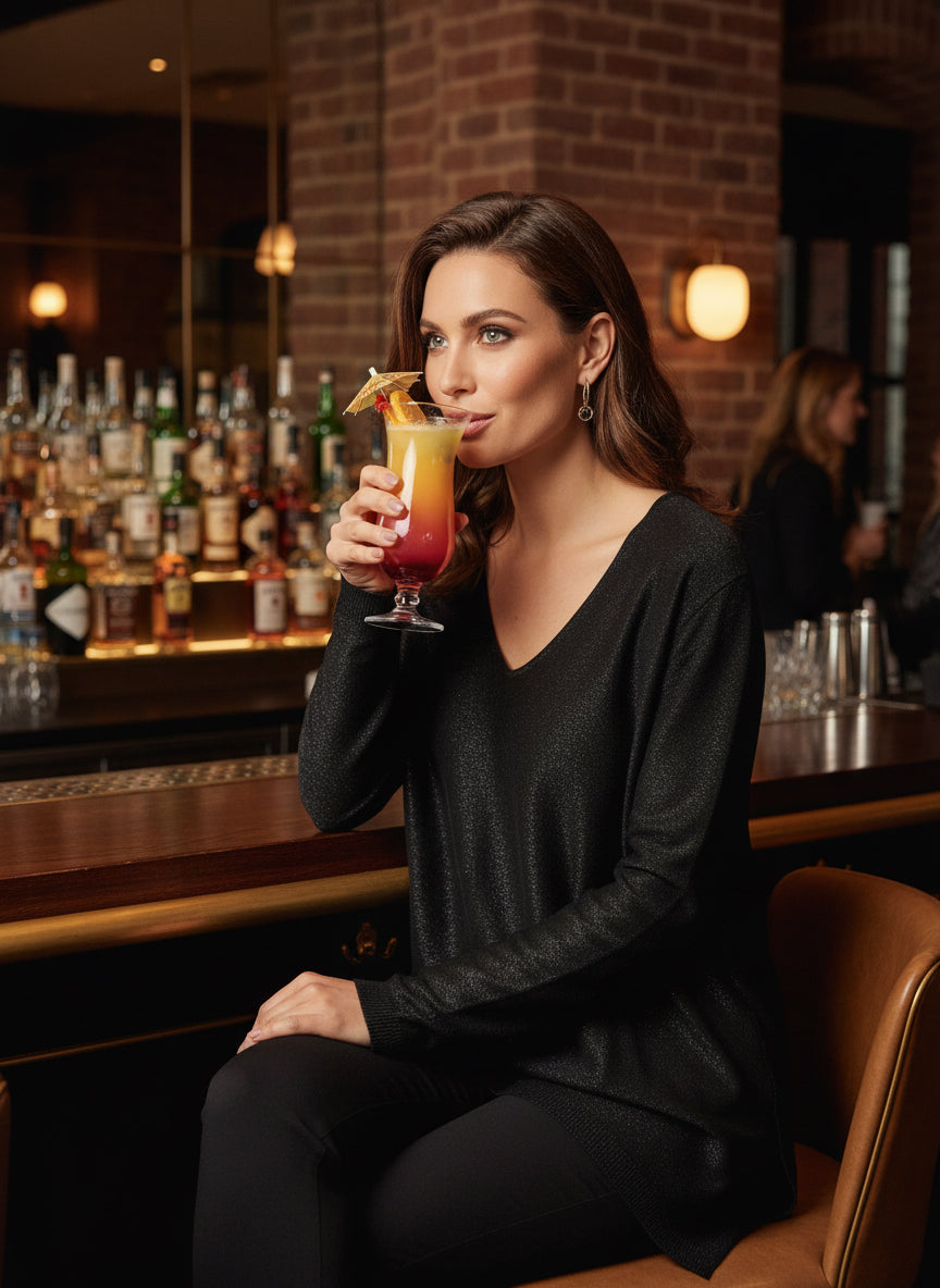 Maglia placcata Nera