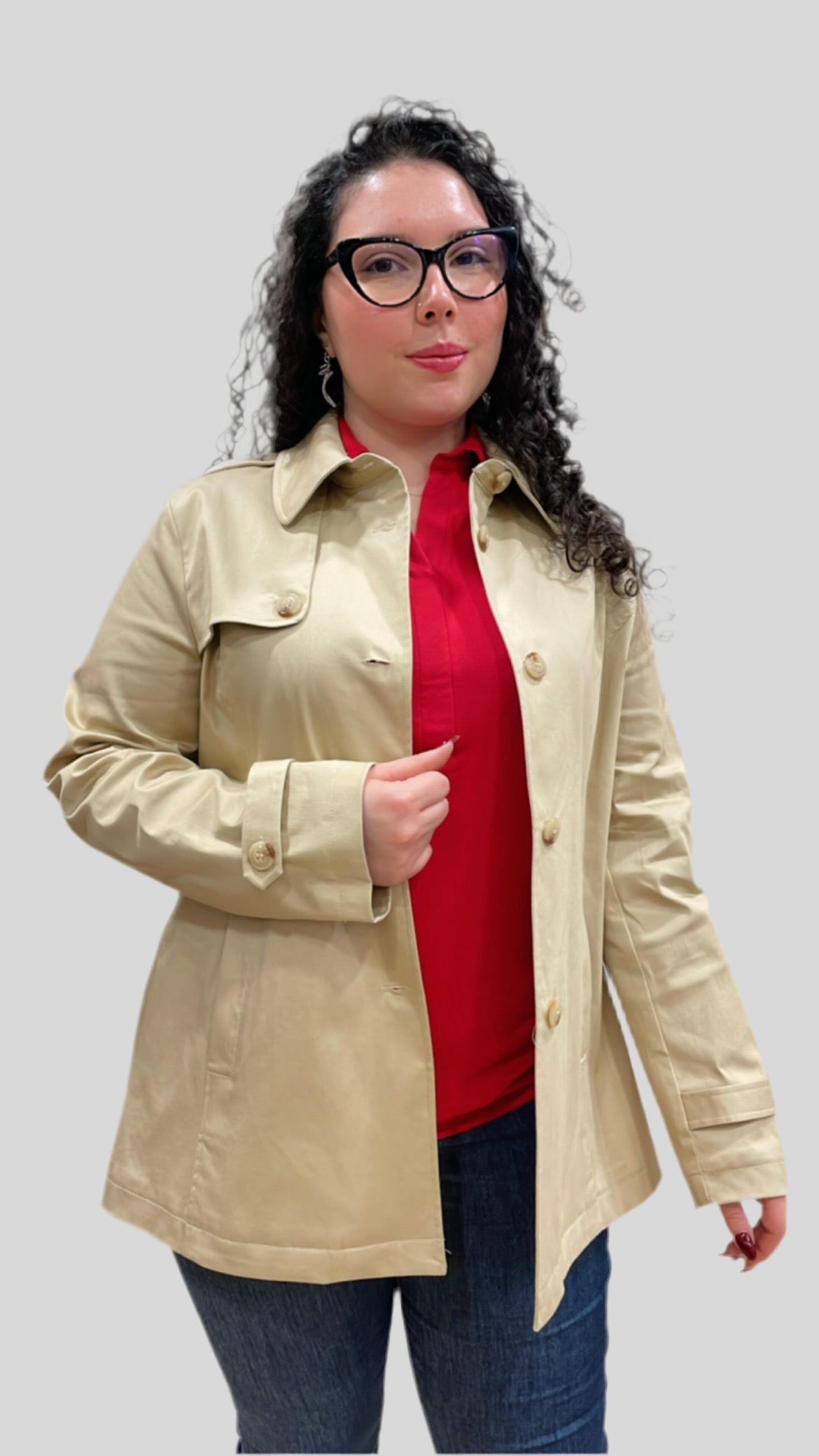 Trench Beige Cotone taglie 42 …50