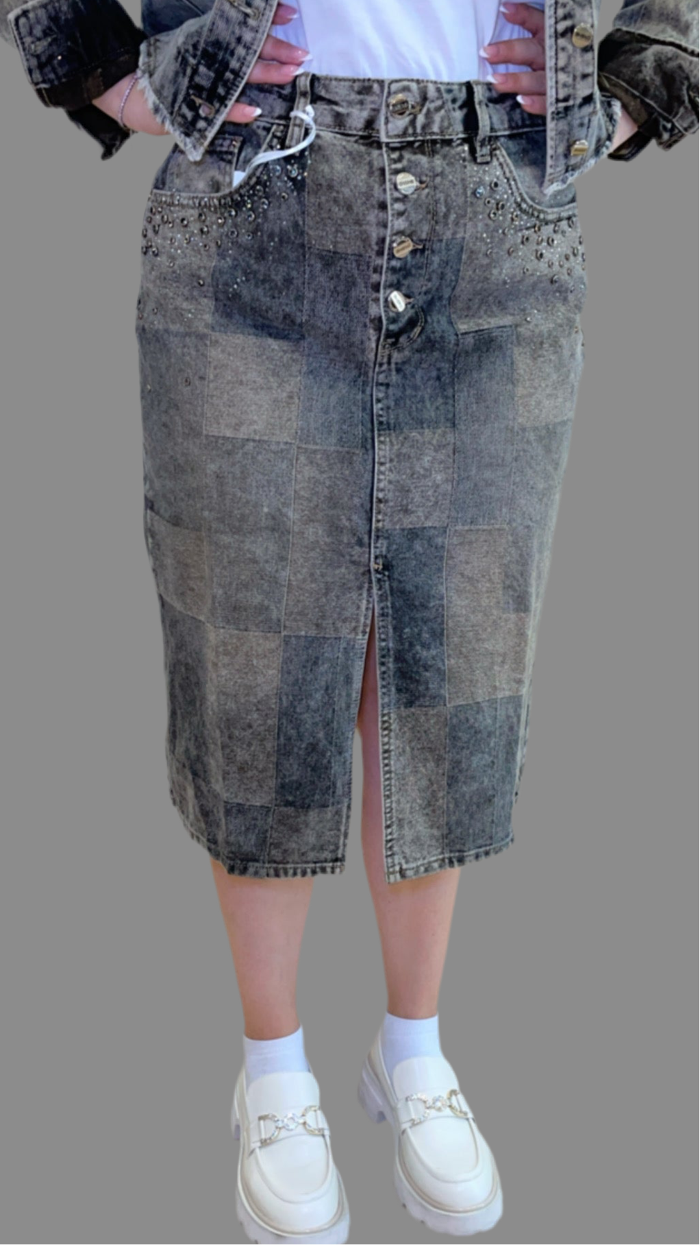 Gonna Madras Denim