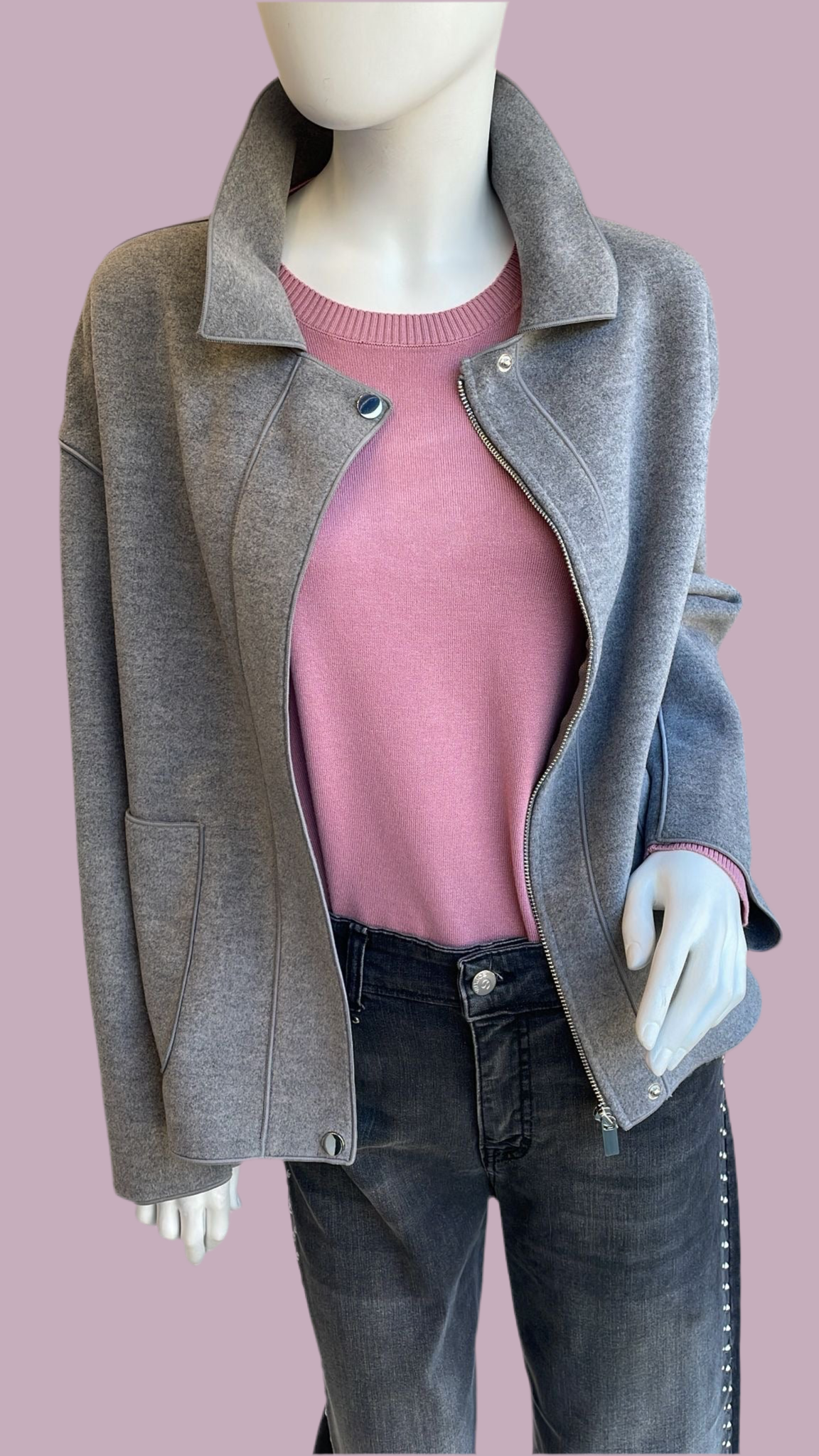 Giacca Bomberino Vegan wool
