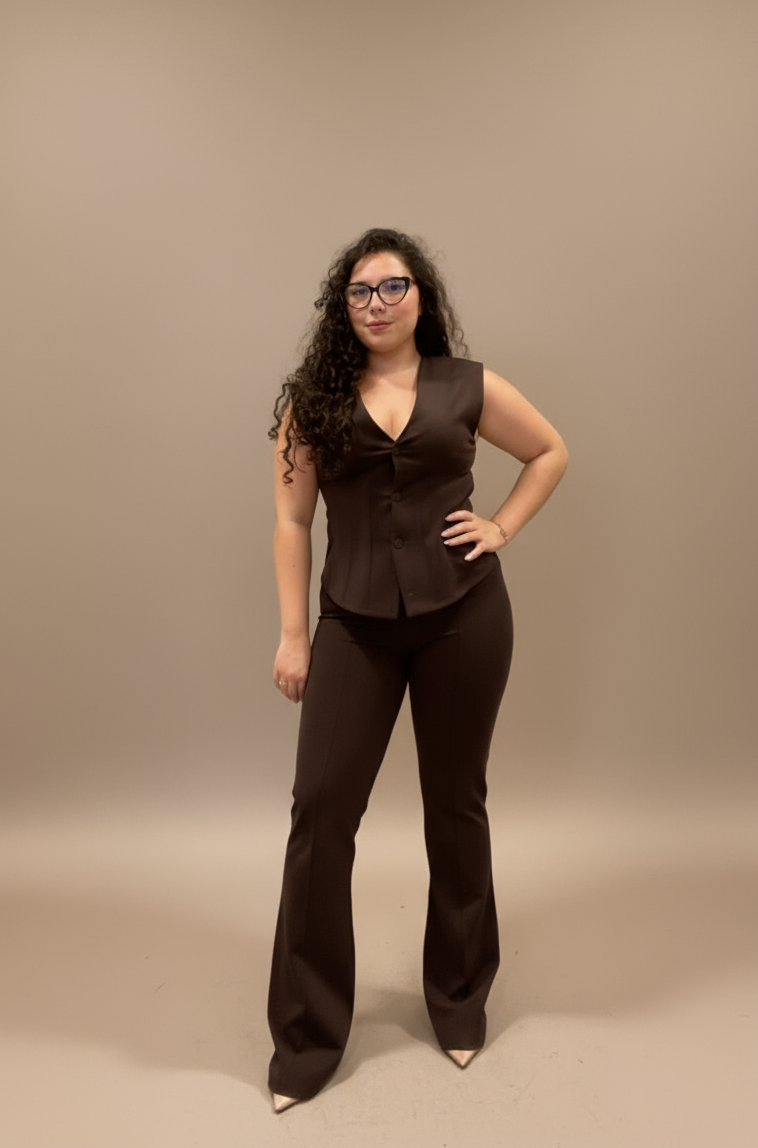 Susy mix completo Marrone Brillantini