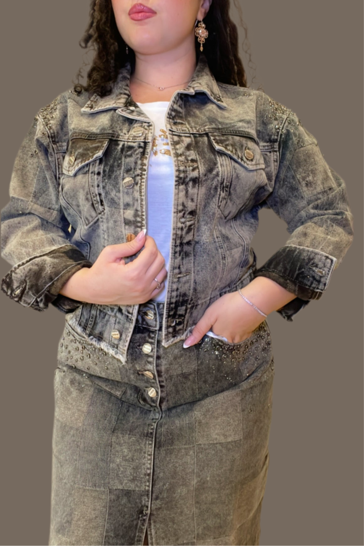 Gonna Madras Denim