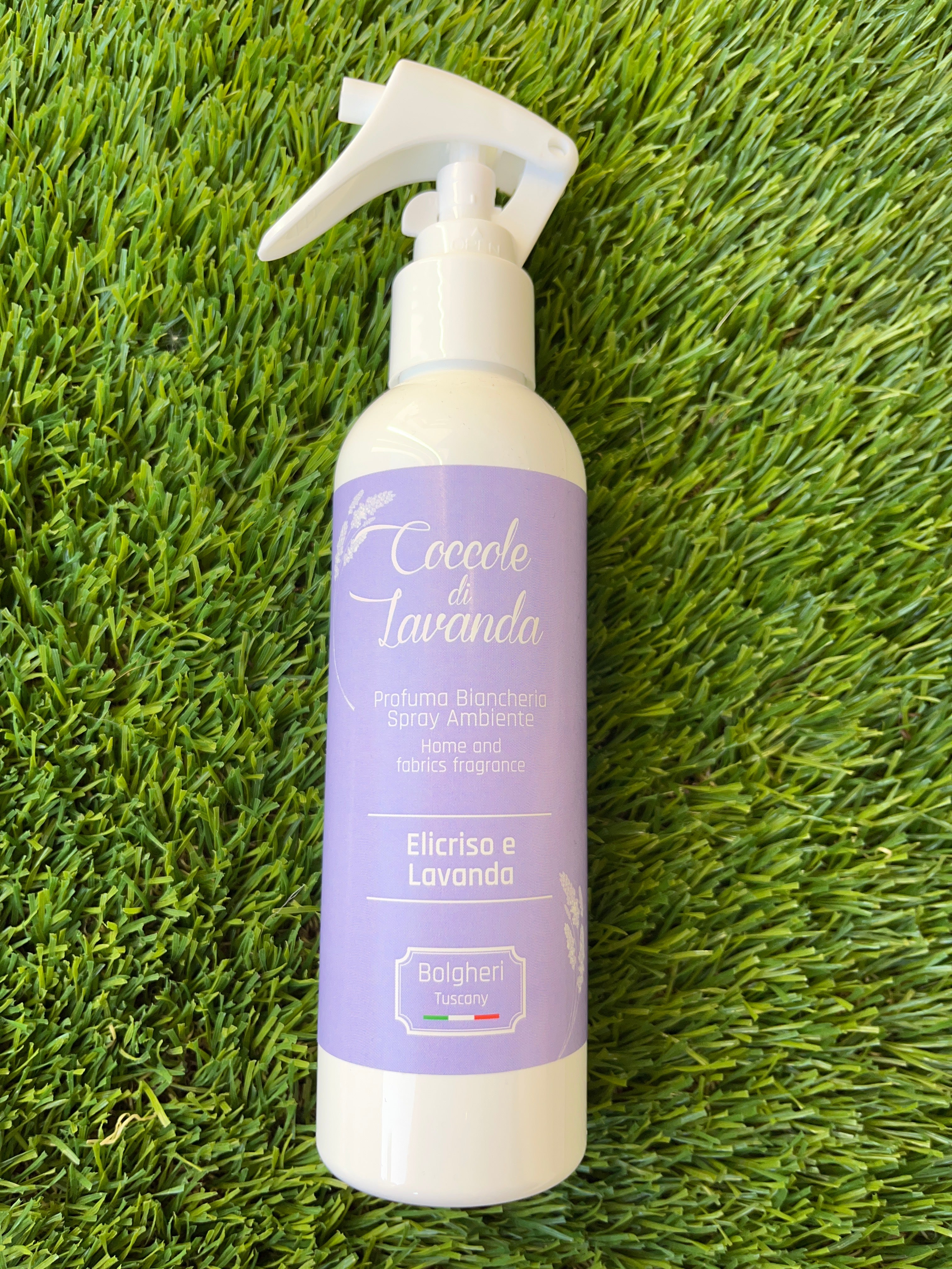 Profumatore Elicrisio e Lavanda spray per tessuti armadio e ambiente