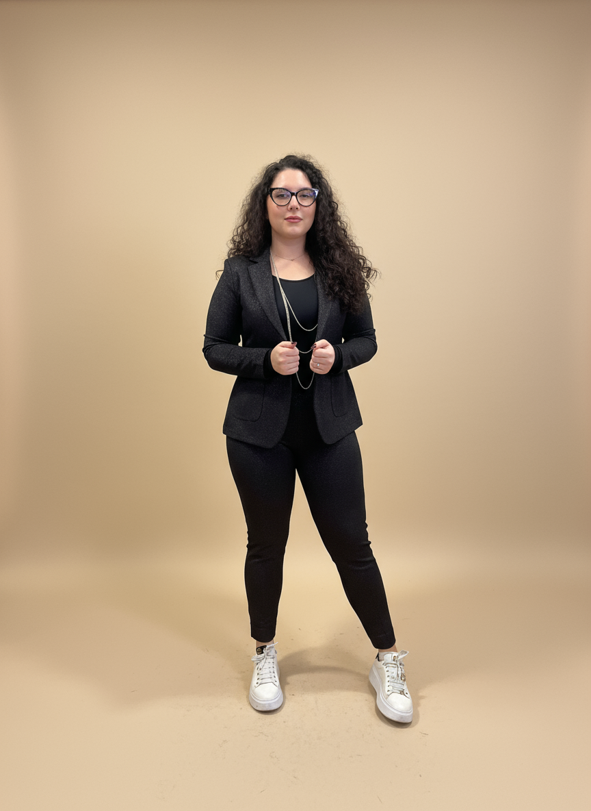 Pantalone Sigaretta Lurex