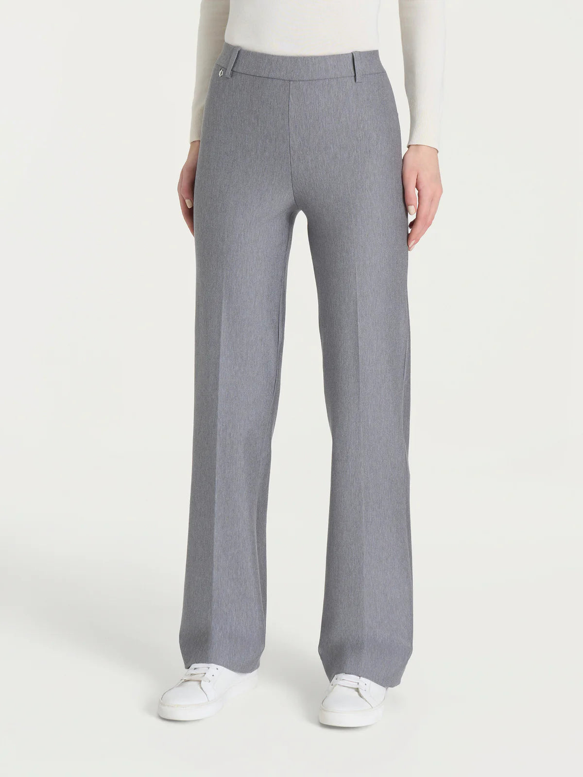 Pantaloni palazzo grigio mélange