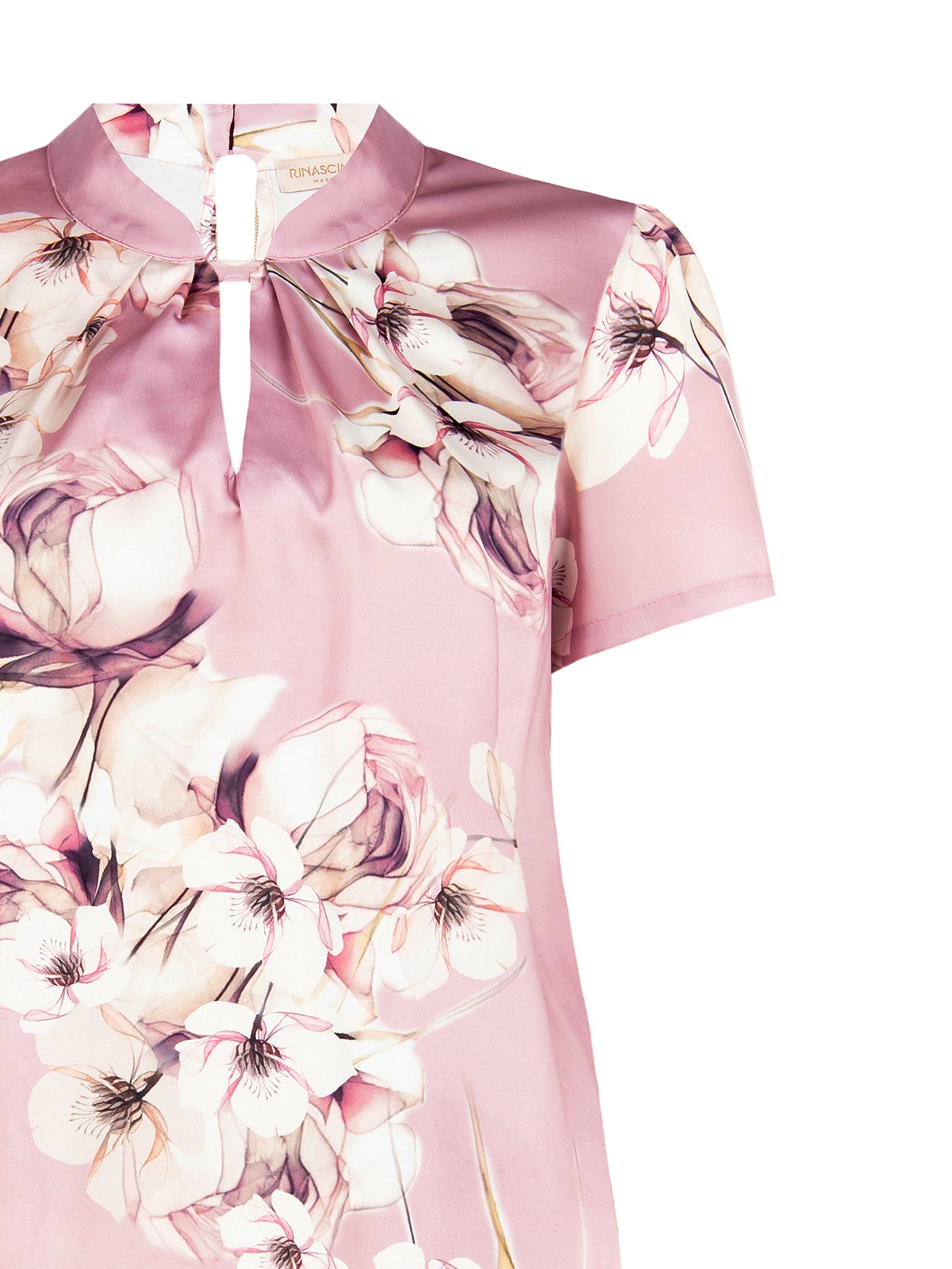 Blusa malva floreale