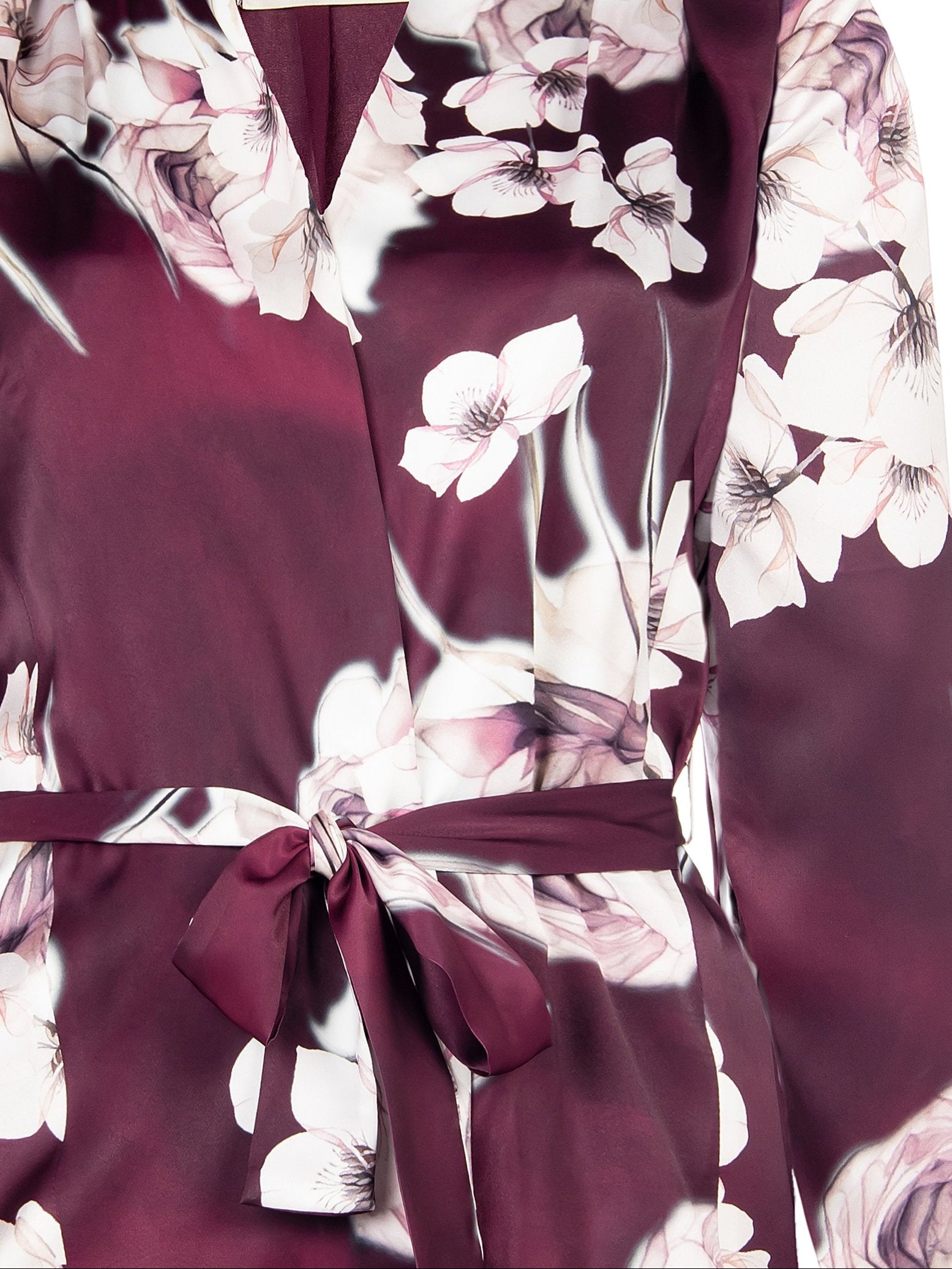 Blusa Floreale bordeaux