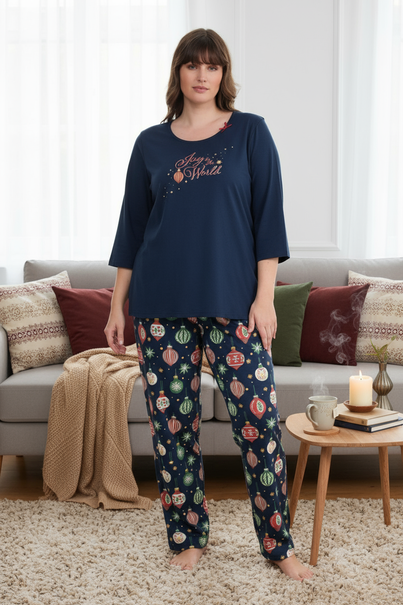 ULLA POPKEN PIGIAMA TAGLIE CURVY